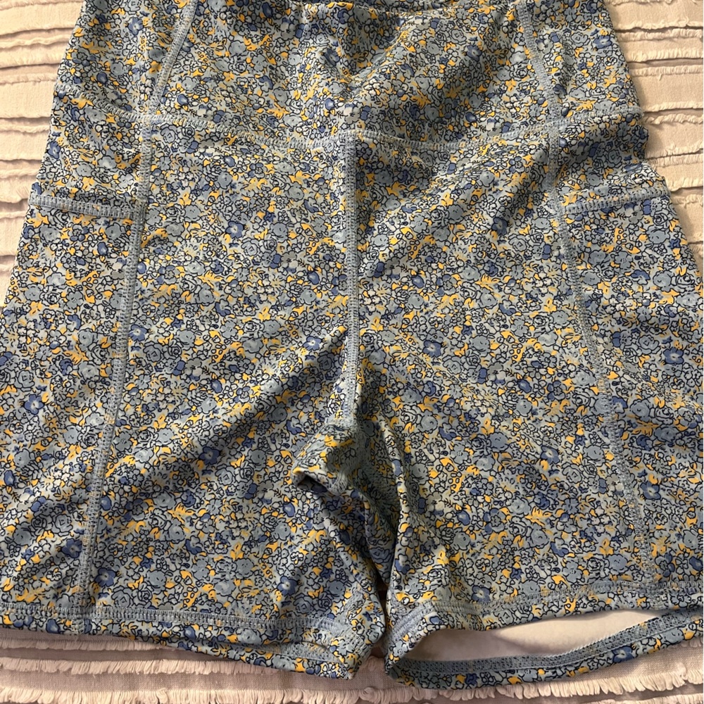 Floral biker shorts